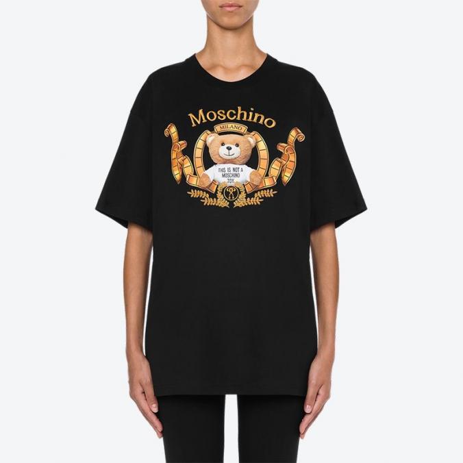 Moschino Oscar Teddy Bear T Shirt Black