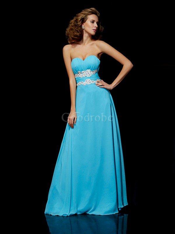 Robe de bal longue fermeutre eclair avec chiffon de tour de ceinture empire ligne a