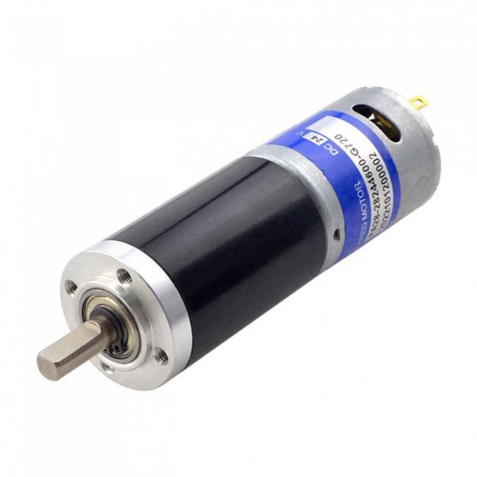 24V Bürstenlose DC Getriebemotor 24V 22 kg.cm 6.4 U/min mit 720:1 Planetengetriebe DC Bürstengetriebemotor
 