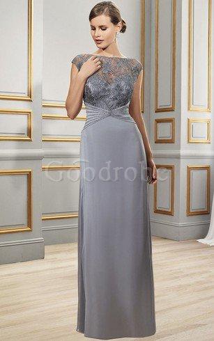 Robe de bal simple officiel longueur au ras du sol fermeutre eclair col en bateau