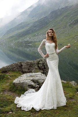 Zeitloses Gericht Schleppe Romantisches Brautkleid mit Schleife mit Gürtel