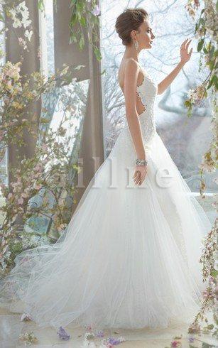 Abito da Sposa Senza Maniche in Tulle Radiosa Conotta Naturale