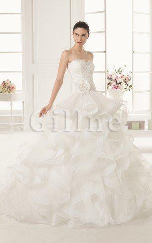 Abito da Sposa Pudica in Pizzo Puffy Ball Gown All Aperto