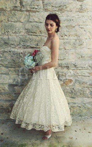 Abito da Sposa Cuore Elegante Cerniera Formale E Informale con Festone