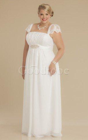 Robe de mariée plissage simple ruché avec manche épeules enveloppants collant