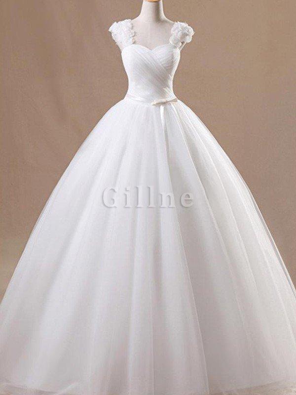 Abito da sposa farfalla ornamento fatto a mano corpetto pieghe con fiore in tulle retro