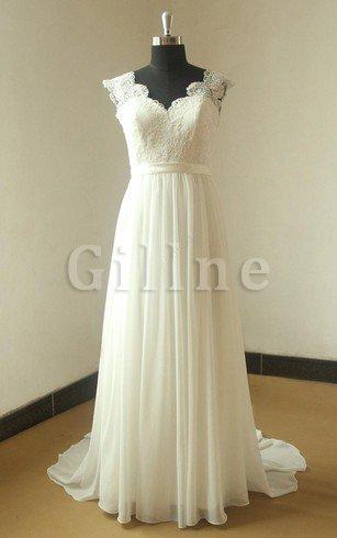 Abito da Sposa in Pizzo Spazzola Treno Cappellino Queen Anne Seducente