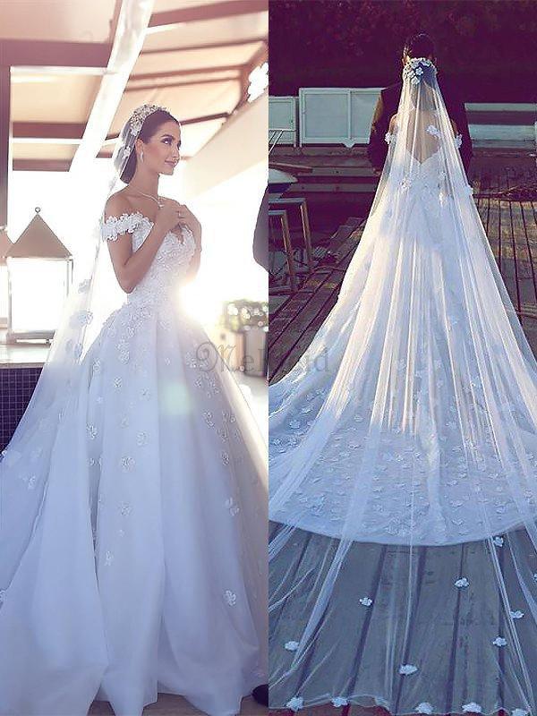 Kapelle Schleppe Chiffon Ärmelloses Normale Taille Duchesse Linie Brautkleid