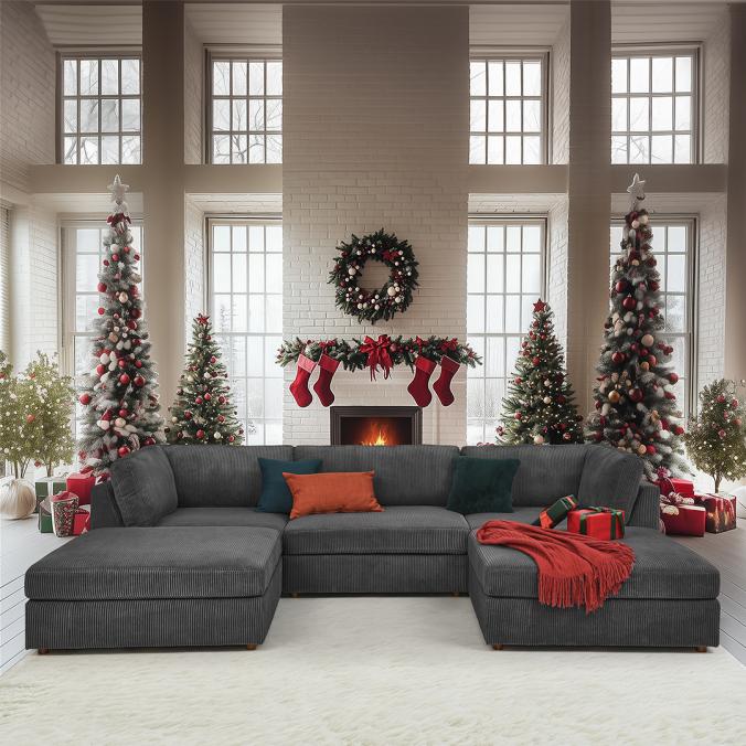 Covecrafter modular lounge with Ottoman, 5 Piece L Shaped Corduroy Modular Couch with Ottoman, Sit back and relax in modern modular sectional couch that's been thoughtfully engineered for your ultimate comfort and enjoyment.

View more：https://www.covecrafter.com/