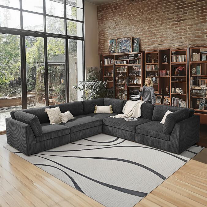 $1859.99
Covecrafter contemporary modular sofa, 5 Seater Modern Large L Shaped modular couch pieces for Living Room, This large L-shaped curved corner couch features sleek lines and a contemporary aesthetic, making it a statement piece in any stylish home.

View more：https://www.covecrafter.com/product/5-seater-modern-large-l-shaped-corner-lounge-for-living-room