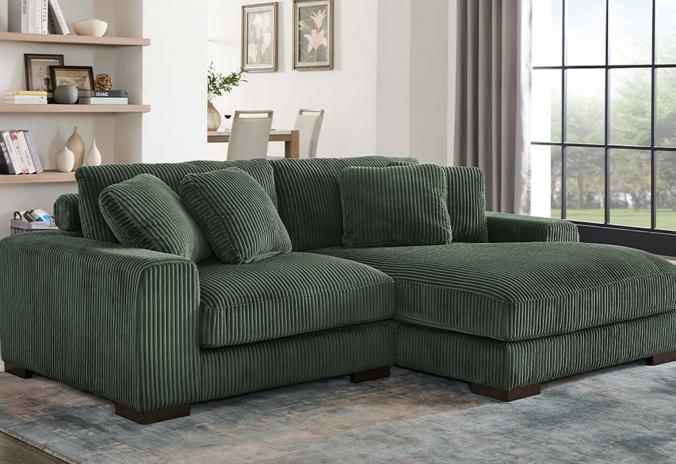 Experience comfort in small spaces with 2 Seater Modules Sofa Green with Chaise & Armrests. Crafted with soft corduroy fabric and high-rebound foam cushions, this Modular Grey Couch offers both style and coziness. Perfect for compact living areas, it seamlessly fits into any corner or layout.

Know more: https://www.covecrafter.com/product/2-seater-modules-sofa-green-with-chaise-armrests