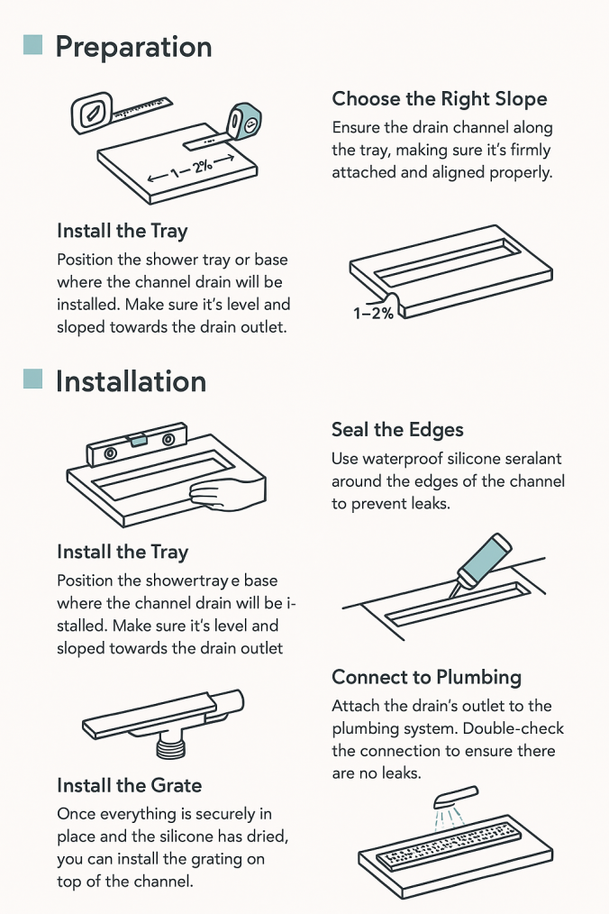 A shower channel drain is a sleek and practical solution for modern bathrooms. It offers excellent water drainage while adding a stylish touch. This guide will walk you through everything you need to install it like a pro!