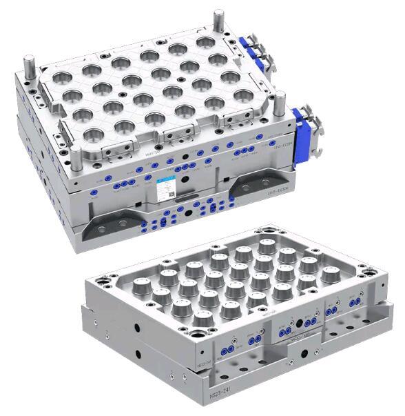 Disposable Plastic Split-type Sauce Cup Mold
https://www.food-container-mold.com/product/sauce-cup-mould-series/splittype-sauce-cup-mold.html
Product Material	PP
Number of Mold Cavities	8,12,16,24,32
Mould Material	2344
Mold Life	>5 Million Shots
Runner Type	Hot Runner
Ejection Type	Roof, Air Ejection
Demoulding Method	Take-out Robot