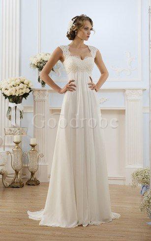 Robe de mariée luxueux romantique au bord de la mer noeud longueur au ras du sol