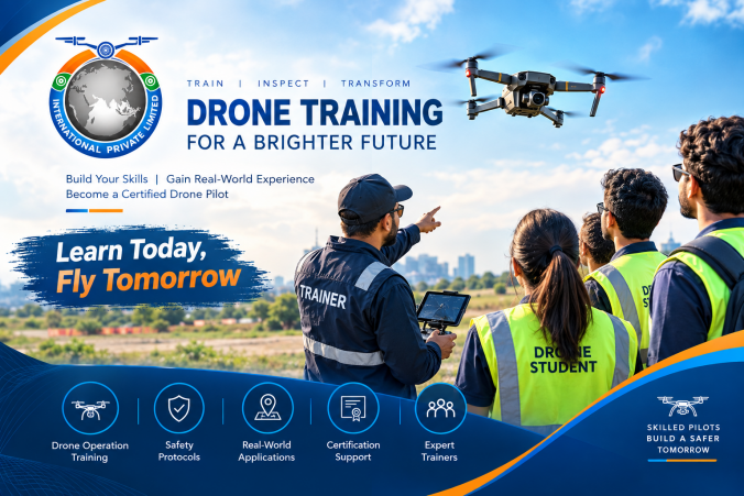 Drone Training for a Brighter Future: Learn Today, Fly Tomorrow
Learn drone operation, safety protocols and real-world applications with expert trainers and certification support at TRAS Aviation.
Every good pilot starts as a student standing on the field, watching a trainer point at the sky. Drone training at TRAS Aviation follows the five pillars shown on the banner:
Drone operation training: controls, takeoff, hovering, landing.
Safety protocols: checks before, during and after flight.
Real-world applications: how drones are used in industry.
Certification support: guidance toward becoming a DGCA-certified remote pilot.
Expert trainers: DGCA-certified UAS instructors.
Skilled pilots build a safer tomorrow, because careful flying protects people, property and the future of the industry.
Start with our DGCA-Certified Small Rotorcraft Training.