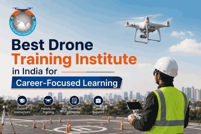 Best Drone Training Institute in India for Career-Focused Learning
Looking for the best drone training institute in India? See what career-focused drone training should include: expert instructors, hands-on flying, certified courses and career support.
Choosing a drone training institute is a career decision, so it helps to know what to look for. Four things matter most.
Expert instructors. Good training starts with people who have flown and taught. At TRAS Aviation, learners train under DGCA-certified UAS instructors.
Hands-on training. Drones are learned in the field, not from slides alone. Practical flights and real scenarios build the confidence that theory cannot.
Certified courses. TRAS Aviation is a DGCA-approved drone training institute, offering DGCA-certified small and medium rotorcraft training.
Career support. The banner promises career support; Needs verification: confirm exactly what support you offer (guidance, industry connections, placement help) before publishing details.
Whether you are a beginner or want to move into industry work, start by exploring our courses and pick the level that fits you.